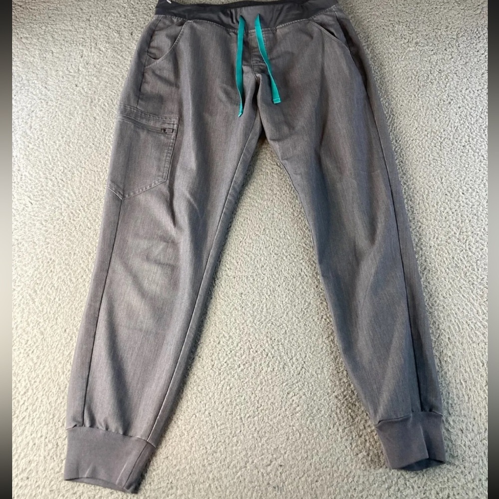 FIGS Womens Medium Zamora Jogger Scrub Pants Technical Collection Gray